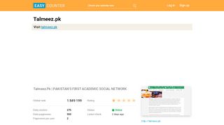 
                            5. Talmeez.pk: Talmeez.Pk | PAKISTAN’S FIRST …