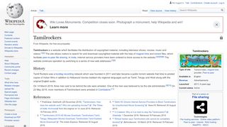 
                            4. Tamilrockers - Wikipedia