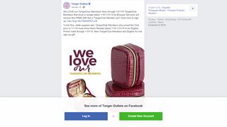 
                            5. Tanger Outlets - We LOVE our TangerClub Members! Now... | Facebook