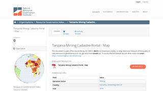 
                            2. Tanzania Mining Cadastre Portal - Map - Datasets - ResourceData