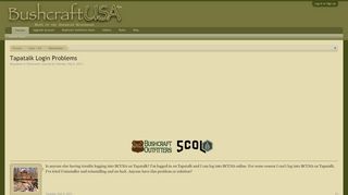 
                            6. Tapatalk Login Problems | Bushcraft USA Forums