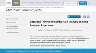 
                            9. TAPI Online customer portal - Tapi Teva