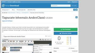 
                            9. Tapucate (ehemals AndroClass) | heise Download