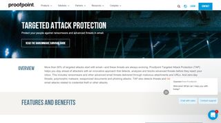 
                            3. Targeted Attack Protection from Ransomware | Proofpoint