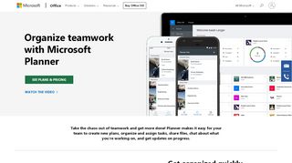 
                            7. Task Management for Teams – Microsoft Planner - Microsoft Office