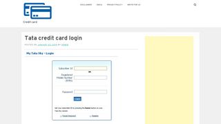 
                            3. Tata credit card login - Credit card - …