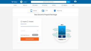 
                            4. Tata Docomo Prepaid Recharge - bro4u.com