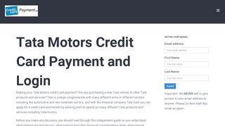 
                            8. Tata Motors Credit Card Payment - Login - Address ...