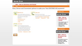 
                            10. Tata Teleservices :: Tata DOCOMO - BillDesk