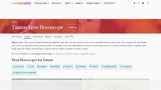 
                            7. Taurus Love Horoscope | Horoscope.com