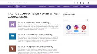 
                            9. Taurus Zodiac Compatibility | AstrologyAnswers.com