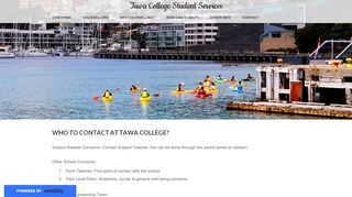 
                            4. Tawa College Student Services - Concerns