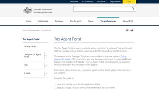 
                            1. Tax Agent Portal | Australian Taxation Office