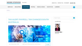 
                            5. Tax Alert: Payroll Tax Changes South Australia — Moore Stephens