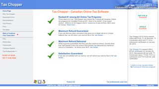 
                            7. Tax Chopper - Canadian Online Tax Software