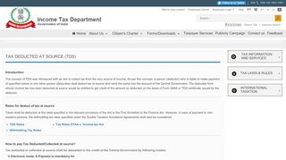 
                            7. Tax Deducted at Source (TDS) - Income Tax …