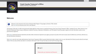 
                            7. Taxing Agency Extranet (TAE) - Cook County Treasurer's Office