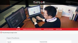 
                            5. Taylor Corporation Careers - Production Supervisor