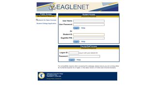 
                            3. TCC Student Online System - eaglenet.tcc.fl.edu