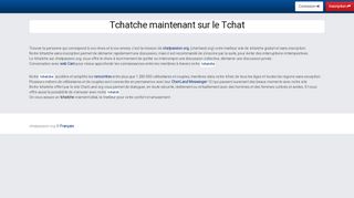 
                            9. Tchatche gratuit [ Connecte toi au Tchache gratuit ]