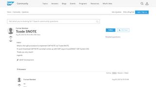 
                            8. Tcode SNOTE - SAP Q&A