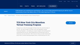 
                            6. TCS New York City Marathon Virtual Training Program