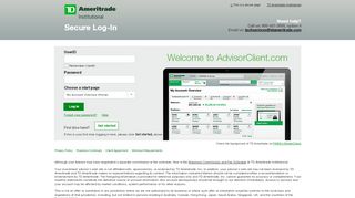 
                            1. TD Ameritrade Institutional - Investor Login - Advisor Client