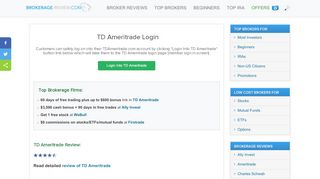 
                            7. TD Ameritrade Login. TDAmeritrade.com Client Account Sign In