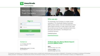 
                            5. TD Ameritrade Trust - Login