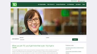 
                            9. TD Bank Careers Website - Home