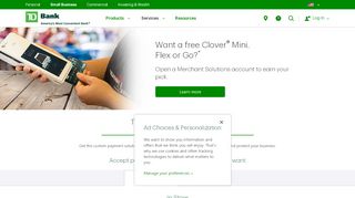 
                            3. TD Bank Merchant Solutions - td.com