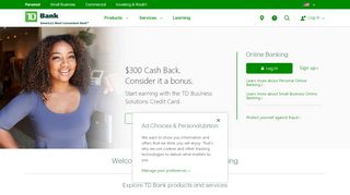 
                            11. TD Personal Banking, Loans, Cards & More | TD Bank