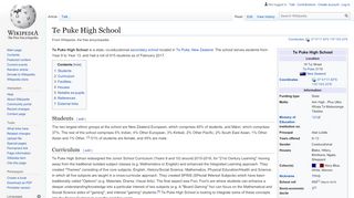 
                            6. Te Puke High School - Wikipedia