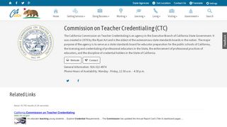 
                            1. Teacher Credentialing, Commission on - CA.Gov