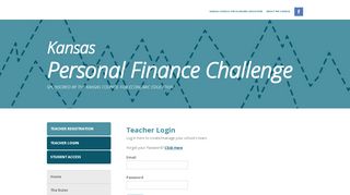 
                            3. Teacher Login - FinanceChallenge