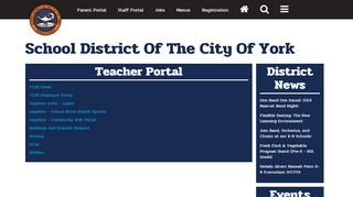 
                            4. Teacher Portal | School District Of The City Of York