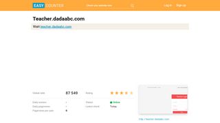 
                            2. Teacher.dadaabc.com: DaDa Teacher's Portal - Easy Counter