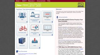 
                            1. Teachers/ Test Administrators – Ohio State Assessment Portal
