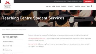 
                            9. Teaching Centre Student Services - Australian Institute of ...