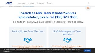 
                            4. Team Member Gateway - ABM Industries