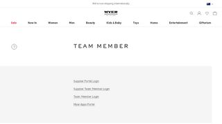 
                            5. Team member - MYER