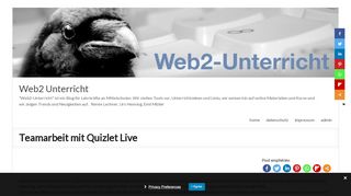 
                            2. Teamarbeit mit Quizlet Live – Web2 Unterricht