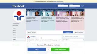 
                            8. TeamDesk - Posts | Facebook