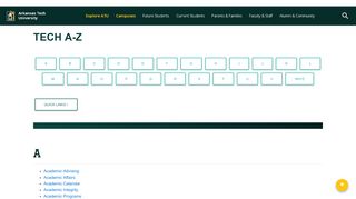
                            6. Tech A-Z | Arkansas Tech University - atu.edu