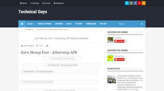 
                            8. Technical Guys: Earn Money Fast - AZearning APK Mobile ...