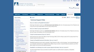 
                            6. Technical Support FAQs | dcps