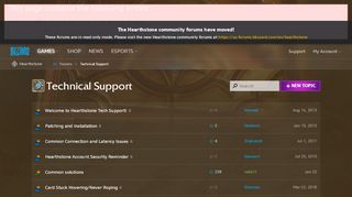 
                            9. Technical Support - Hearthstone Forums - Battlenet: US