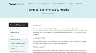 
                            4. Technical Systems: SIS & Moodle - Alberta Distance Learning ...