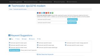 
                            7. Technicolor dpc3216 modem - keyword-suggest …