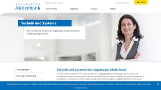 
                            6. Technik und Systeme | Augsburger Aktienbank